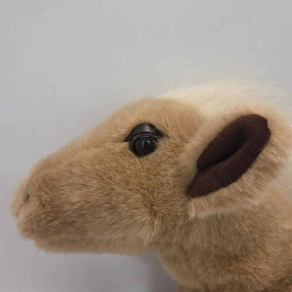 Wildkin Brown Polyester Plush Stuffed Animal Horse Kid Purse Handles Zip Derby